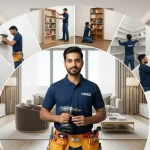 Expert installation of a wide range of bookshelves in Dubai, including wall-mounted, ladder, and corner styles.