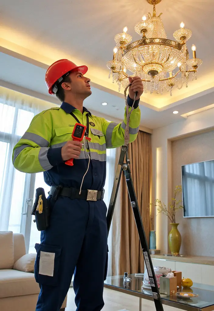 Chandelier light fixing service in Al Wasl Dubai
