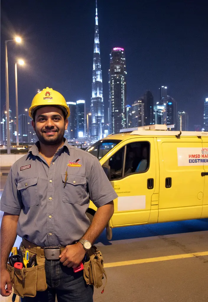 HMSD Handyman Electrician providing 24/7 emergency electrical services in Dubai