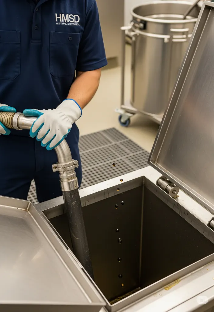 Plumber cleaning floor drainage using tools to remove blockages and debris, ensuring smooth water flow in a Dubai residential or commercial property.